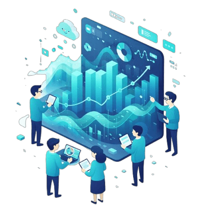 Power BI analyst working with finance dashboards