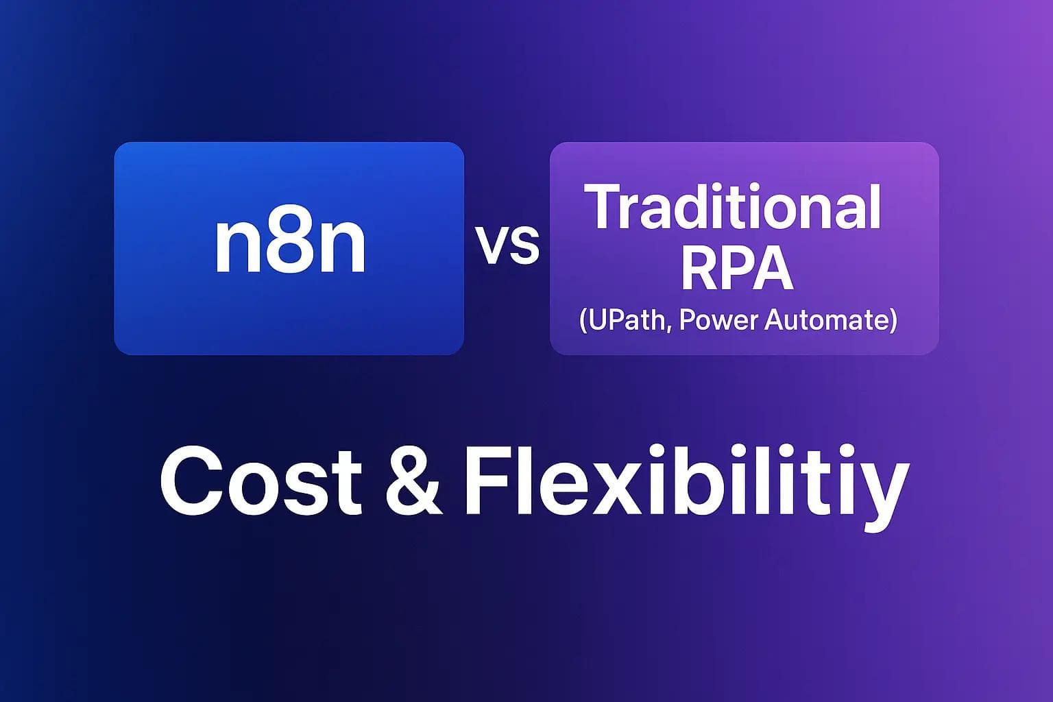 n8n vs Traditional RPA (UiPath, Power Automate): Cost & Flexibility