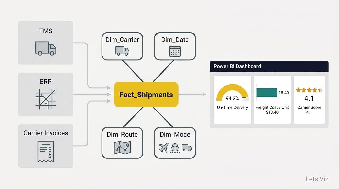 How to Build a Shipping Analytics Dashboard in Power BI