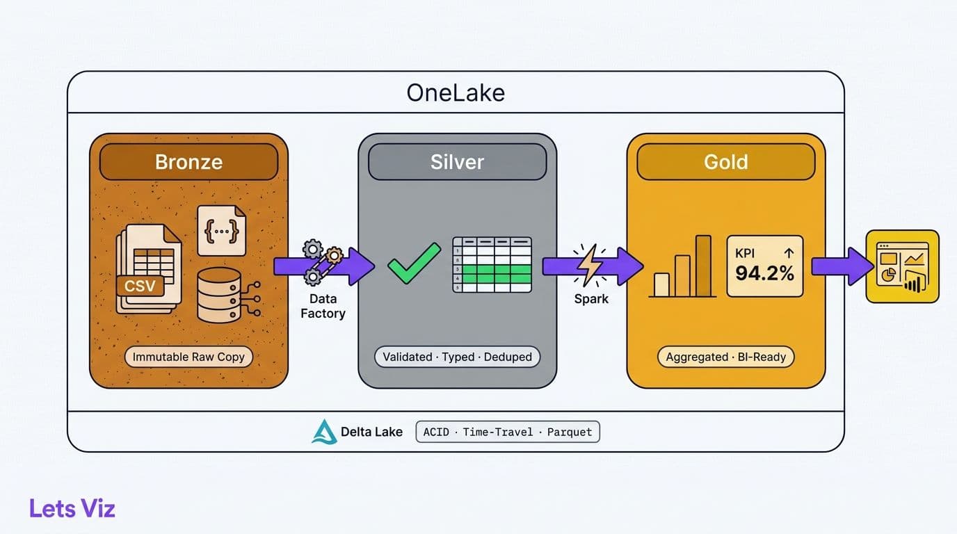 Medallion Architecture in Microsoft Fabric: Build Bronze to Gold