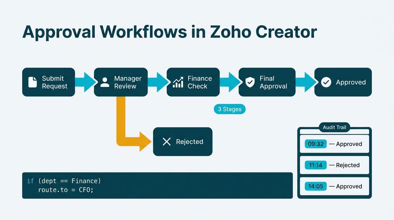 How to Build an Approval Workflow in Zoho Creator