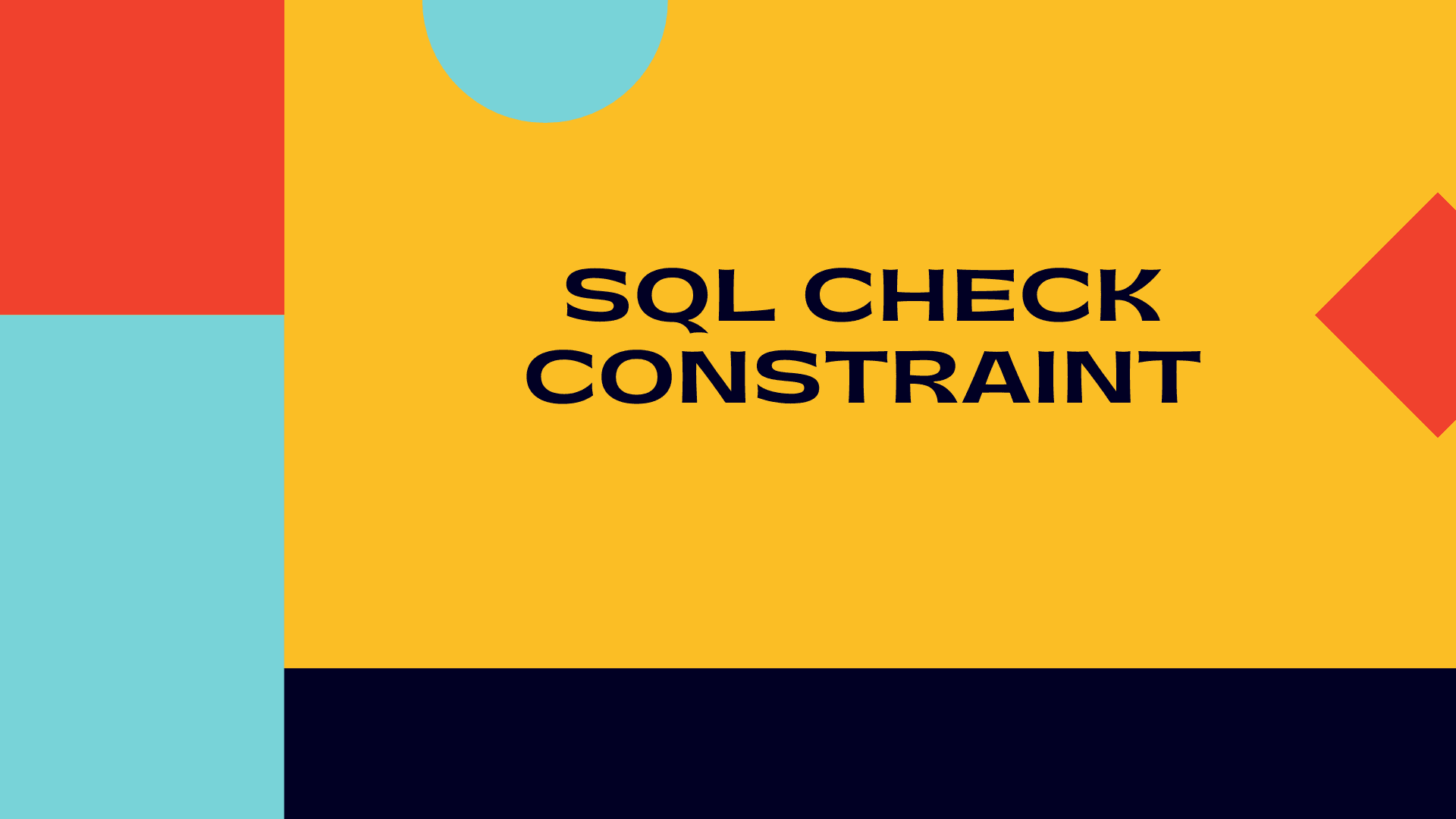 SQL CHECK Constraint