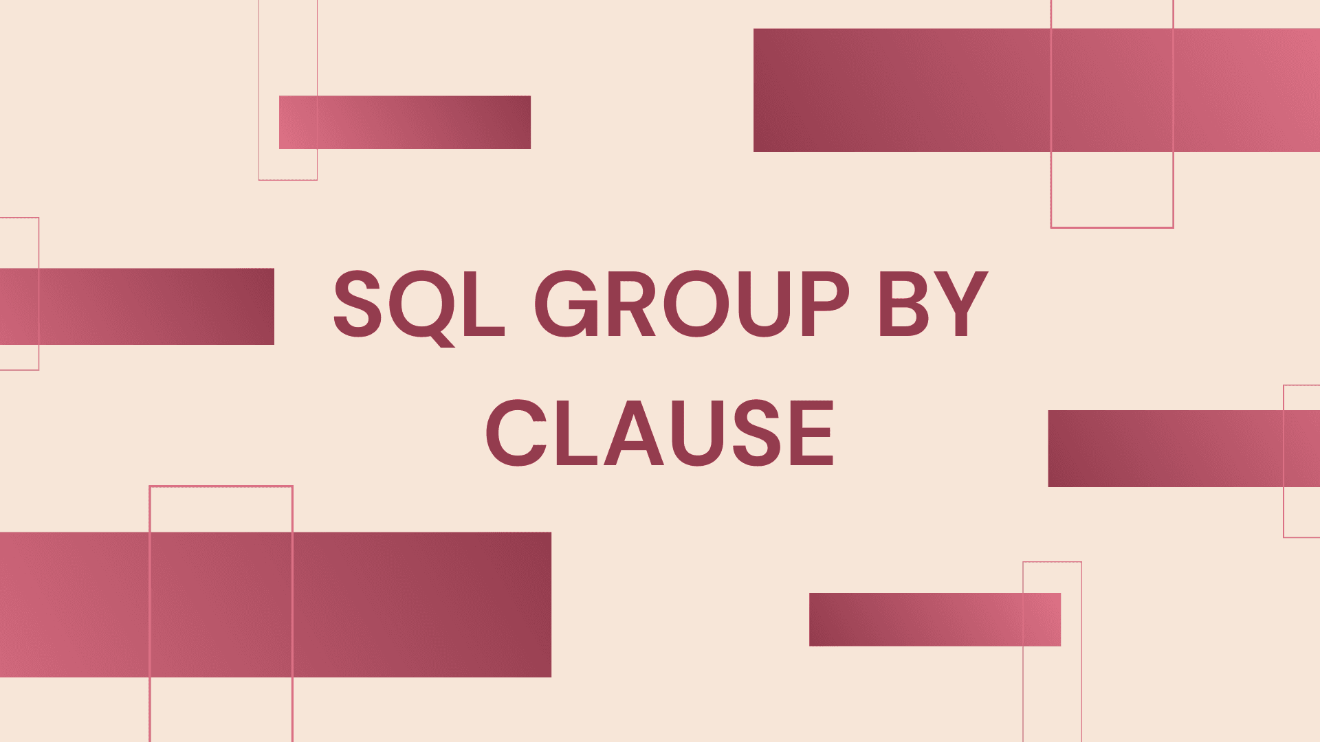 SQL GROUP BY Clause