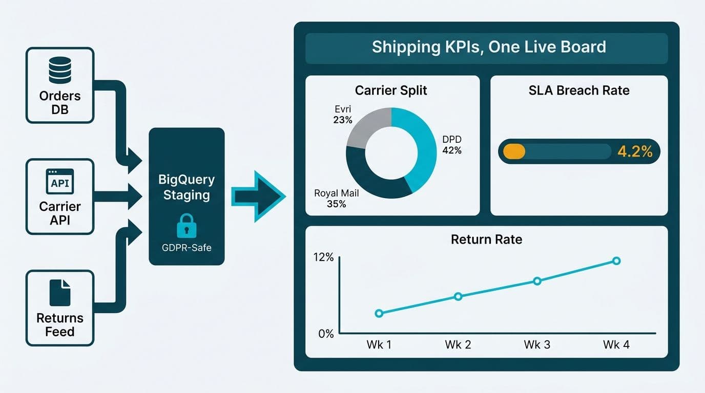 Looker Studio Ecommerce Dashboard: Shipping & Fulfilment Guide