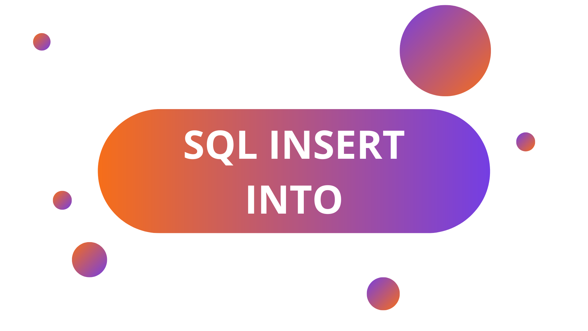 SQL INSERT INTO SELECT STATEMENT