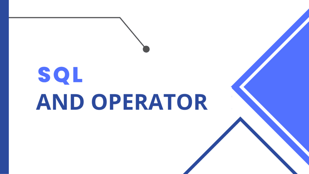 SQL AND Operators